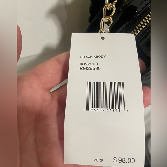 Betsey Johnson Kitsch crossbody sugar skull black - Picture 7 of 8